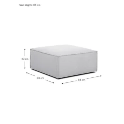 Poggiapiedi Lennon*Westwing Collection Discount