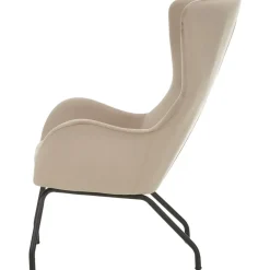 Poltrona Bergere In Velluto Con Gambe In Metallo Wing*Westwing Collection Discount