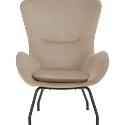 Poltrona Bergere In Velluto Con Gambe In Metallo Wing*Westwing Collection Discount