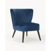 Poltrona Cocktail In Velluto Blu Robine*Westwing Collection New