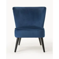 Poltrona Cocktail In Velluto Blu Robine*Westwing Collection New