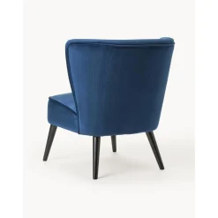 Poltrona Cocktail In Velluto Blu Robine*Westwing Collection New