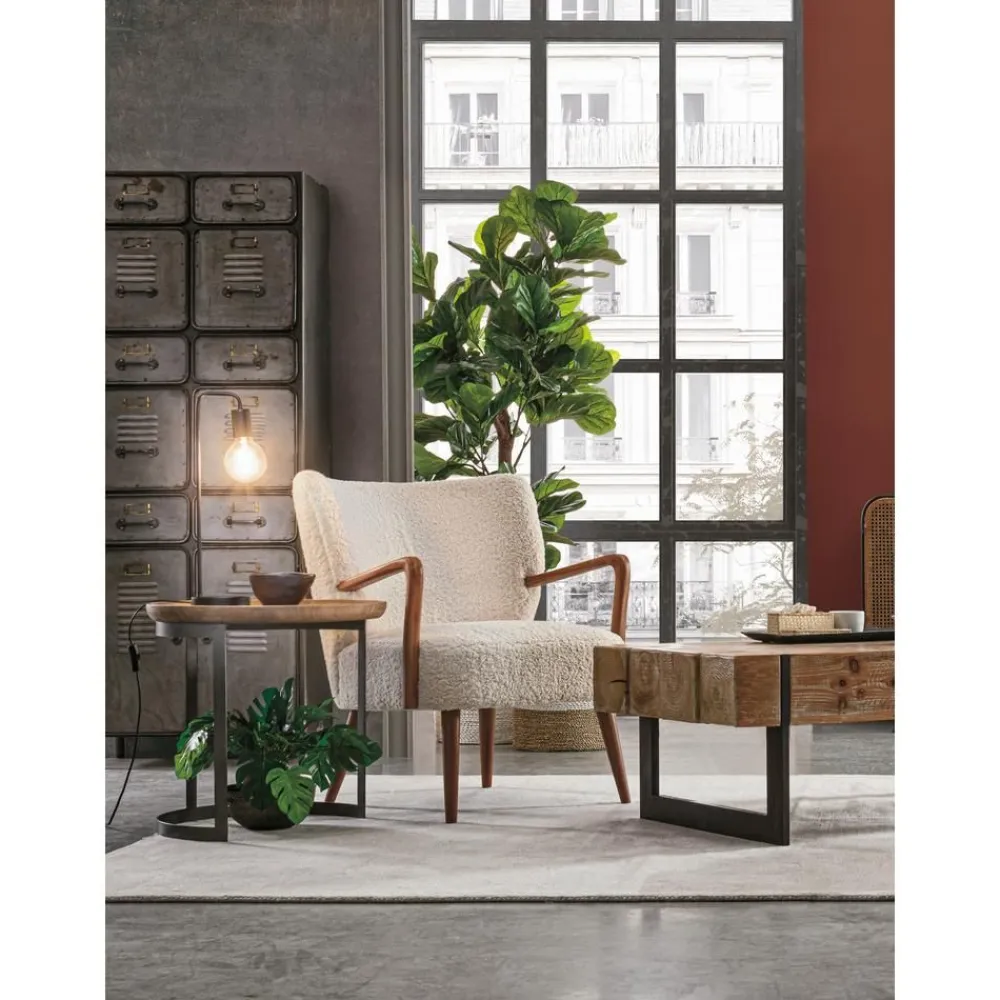 Poltrona Con Braccioli In Tessuto Teddy Moritz*Bizzotto Fashion