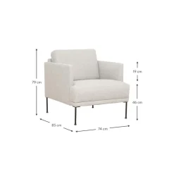 Poltrona Con Gambe In Metallo Fluente*Westwing Collection Hot