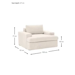 Poltrona Con Rivestimento Sfoderabile Russell*Westwing Collection Sale