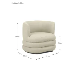 Poltrona Di Design In Boucle Solomon*Westwing Collection Clearance