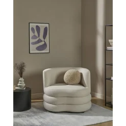 Poltrona Di Design In Tessuto Boucle Solomon*Westwing Collection Discount