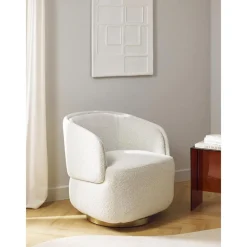 Poltrona Girevole In Boucle Irene*Westwing Collection Online