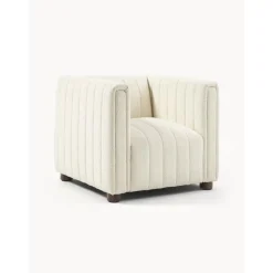 Poltrona In Boucle Con Piedini In Legno Antonio*Westwing Collection New