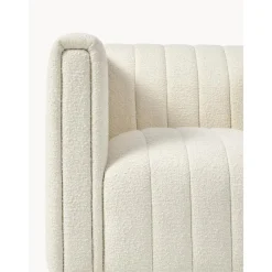 Poltrona In Boucle Con Piedini In Legno Antonio*Westwing Collection New