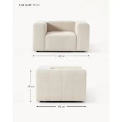 Poltrona In Boucle Lena*Westwing Collection Sale