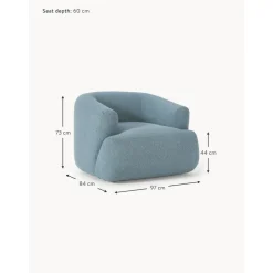 Poltrona In Boucle Sofia*Westwing Collection Clearance