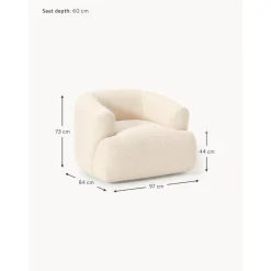 Poltrona In Boucle Sofia*Westwing Collection New