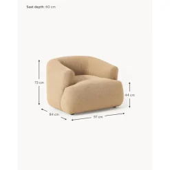 Poltrona In Boucle Sofia*Westwing Collection Discount