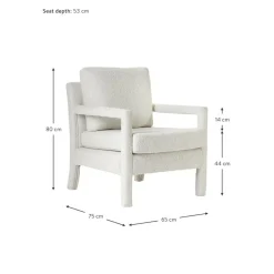 Poltrona In Boucle Zaya*Westwing Collection Discount