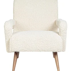 Poltrona In Teddy Bianco Berna*Bizzotto Outlet