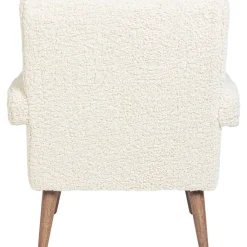 Poltrona In Teddy Bianco Berna*Bizzotto Outlet