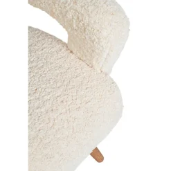 Poltrona In Teddy Bianco Berna*Bizzotto Outlet