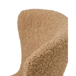 Poltrona In Teddy Con Gambe In Legno Wing*Westwing Collection Best