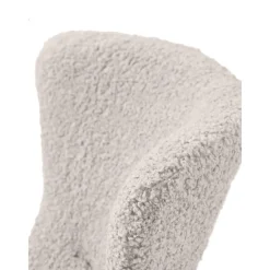 Poltrona In Teddy Grigio Con Gambe In Metallo Wing*Westwing Collection Discount