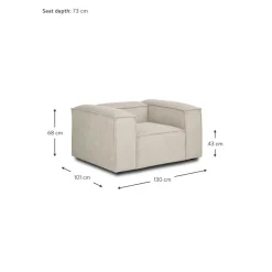 Poltrona In Velluto A Coste Lennon*Westwing Collection Discount