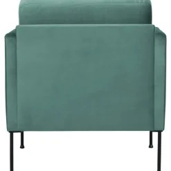 Poltrona In Velluto Con Gambe In Metallo Fluente*Westwing Collection Outlet