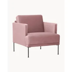 Poltrona In Velluto Con Gambe In Metallo Fluente*Westwing Collection Hot