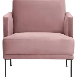 Poltrona In Velluto Con Gambe In Metallo Fluente*Westwing Collection Hot