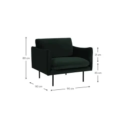 Poltrona In Velluto Moby*Westwing Collection Best