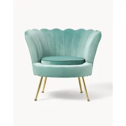 Poltrona In Velluto Oyster*Westwing Collection Clearance