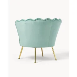 Poltrona In Velluto Oyster*Westwing Collection Clearance