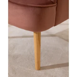 Poltrona In Velluto Rosa Adeline*Bizzotto Online