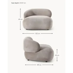 Poltrona Lounge Dalla Forma Curva Alba*Westwing Collection Hot