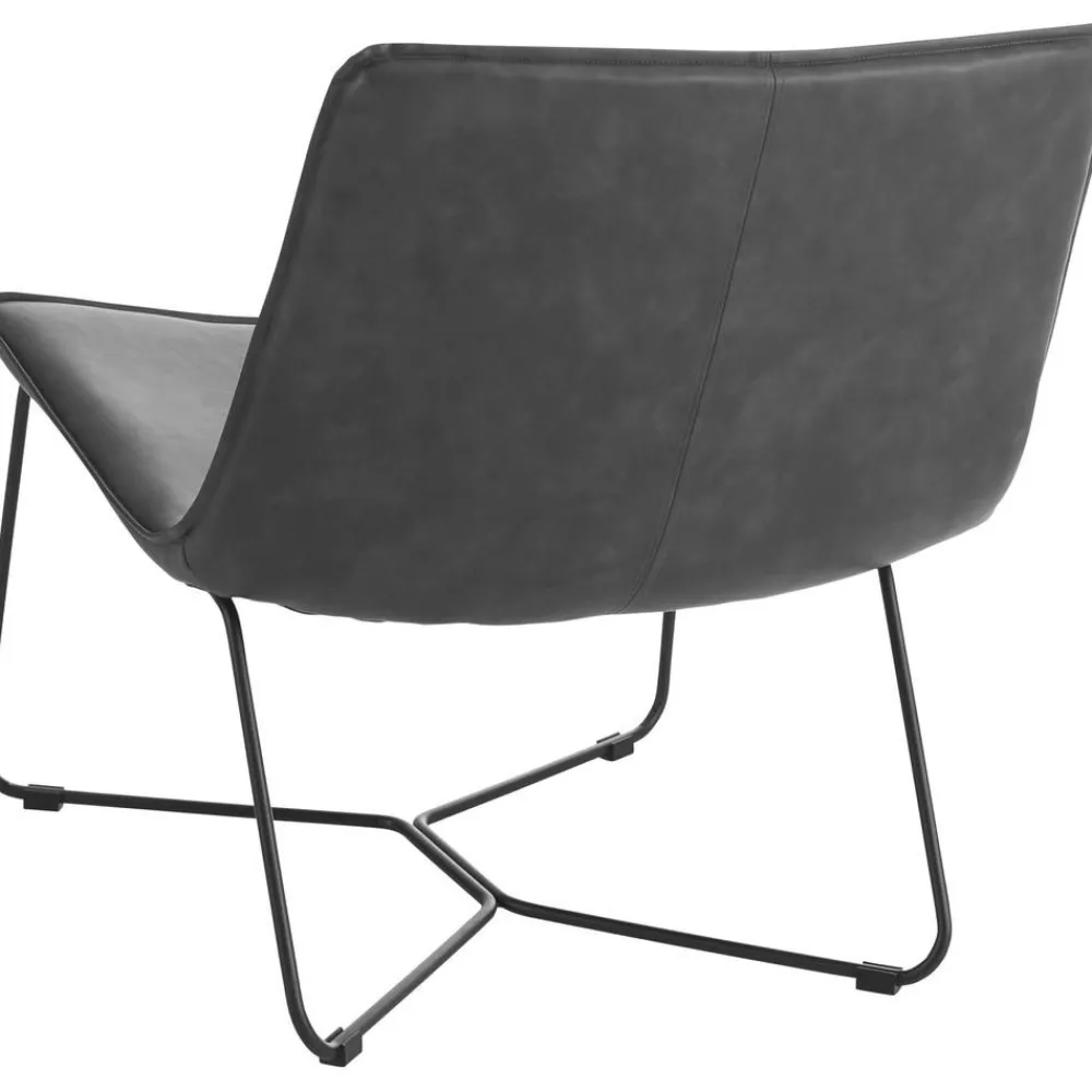 Poltrona Lounge In Similpelle Barrel*Ellos Home Sale