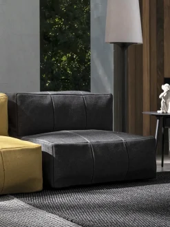 Poltrona Sacco Da Giardino In Tessuto Grigio Scuro Sparrow