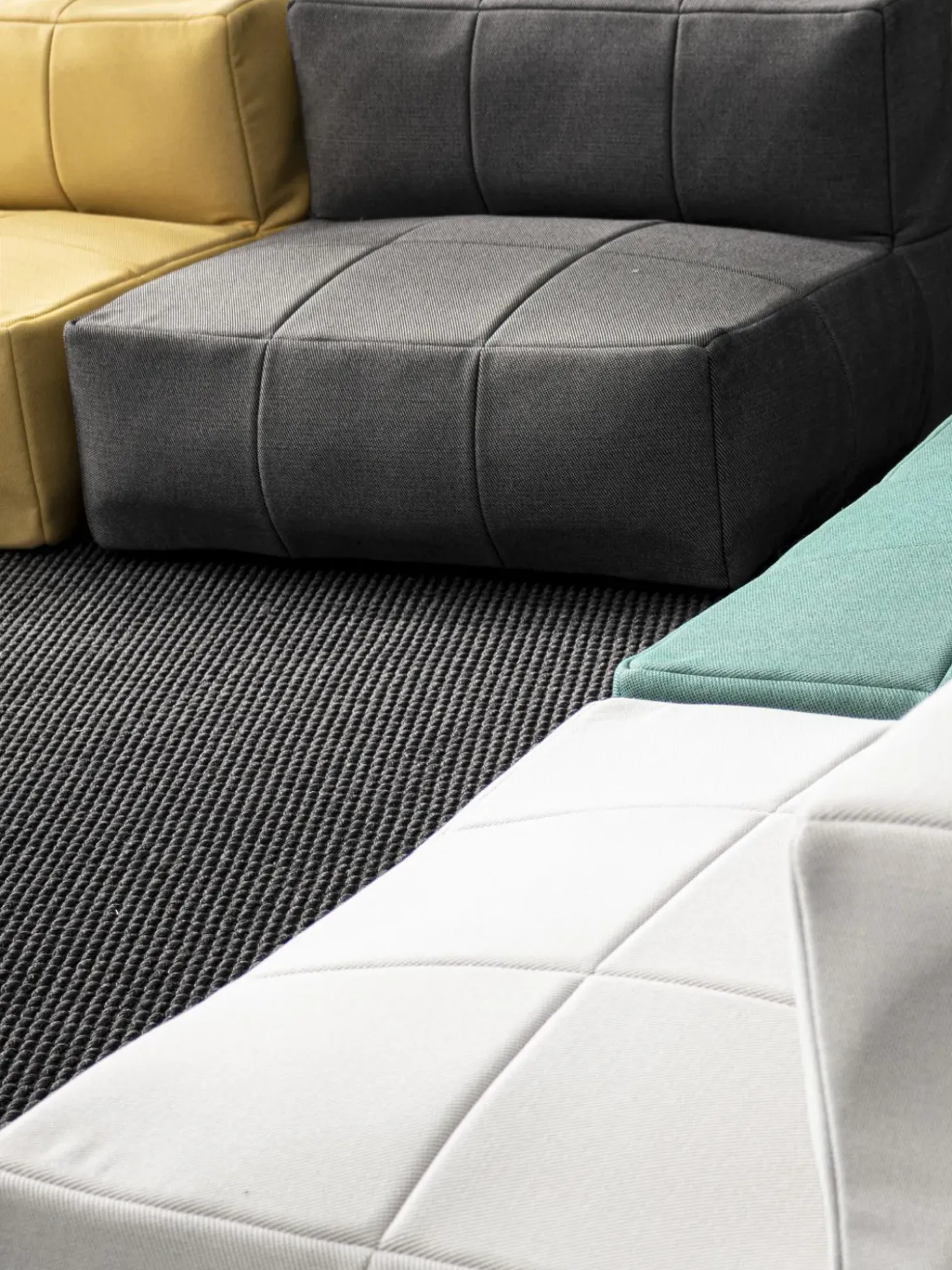 Poltrona Sacco Da Giardino In Tessuto Grigio Scuro Sparrow