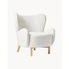 Poltroncina Con Braccioli In Tessuto Bianco Crema Kalia*Westwing Collection New