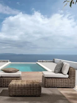 Poltroncina Con Cuscini Color Marrone Chiaro/Beige Coraline