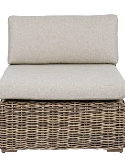 Poltroncina Con Cuscini Color Marrone Chiaro/Beige Coraline