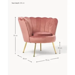 Poltroncina Da Cocktail In Tessuto Boucle Oyster*Westwing Collection Online