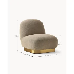 Poltroncina In Boucle Elsie*Westwing Collection Best