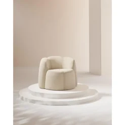 Poltroncina In Boucle Fleur*Westwing Collection Sale