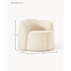 Poltroncina In Boucle Fleur*Westwing Collection Sale