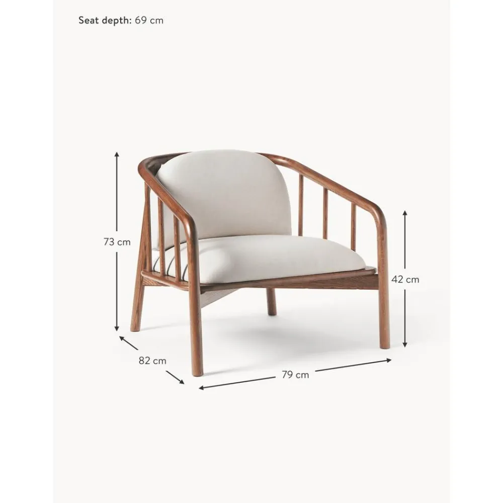 Poltroncina In Legno Di Quercia Balin*Westwing Collection Best