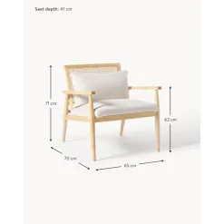 Poltroncina In Legno Massello Di Caucciu Manuell*Westwing Collection Fashion