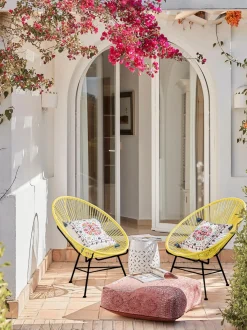 Poltroncina In Materiale Sintetico Intrecciato Bahia