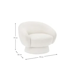 Poltroncina In Tessuto Boucle Ted*Bloomingville Fashion