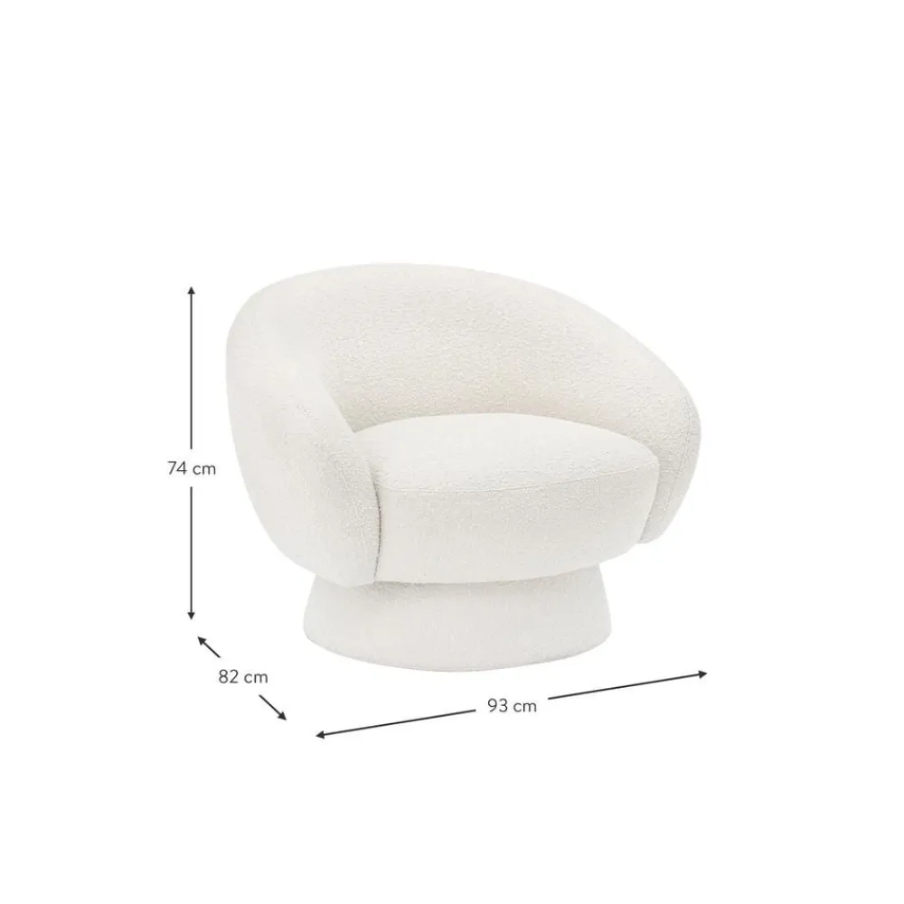 Poltroncina In Tessuto Boucle Ted*Bloomingville Fashion