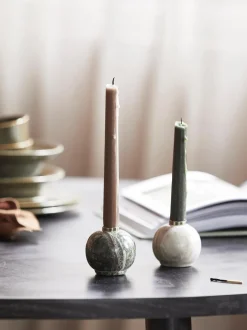 Portacandele In Marmo Ulva