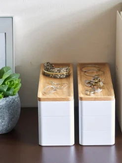 Portagioie Con Coperchio Rin, 3 Scomparti